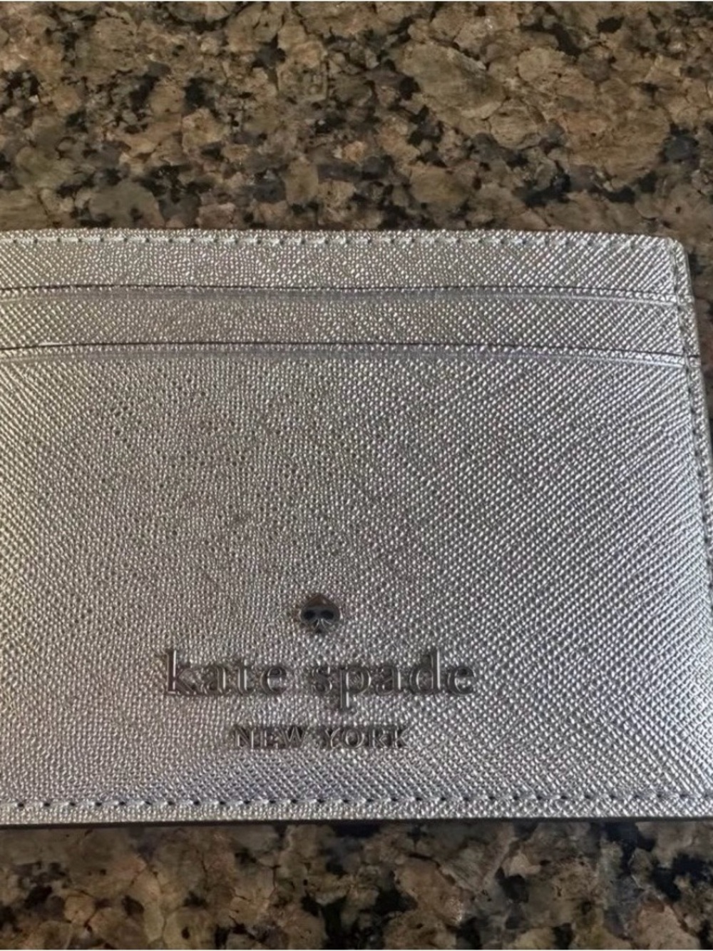 BRAND NEW Kate Spade Madison Metallic Saffiano Card Holder Wallet KJ032